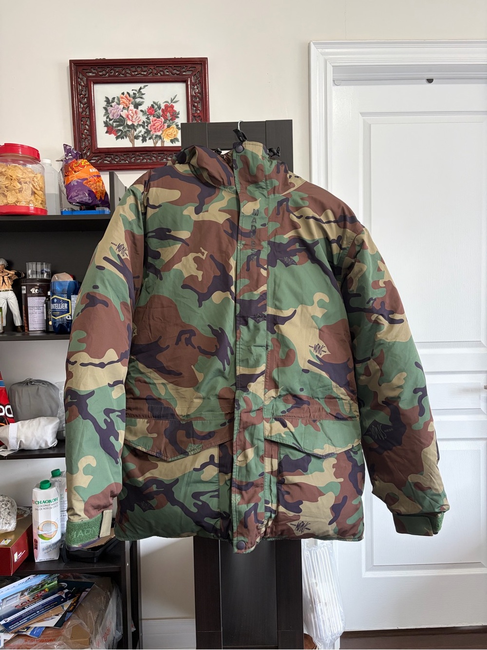 Madness Camo Down Parka Jacket - L